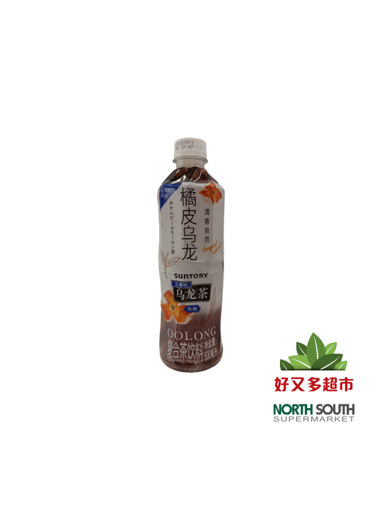 三得利橘皮乌龙复合茶饮料(无糖) 500ML*15/BEBIDA DE TÉ OOLONG & CÁSCARA DE MANDARINA SIN AZÚCAR