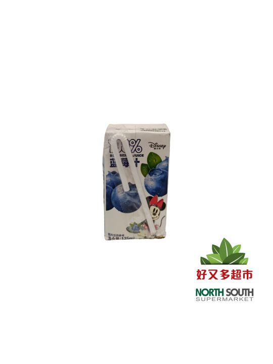 迪士尼100%蓝莓汁 125ML*16*6/ZUMO DE ARÁNDANO
