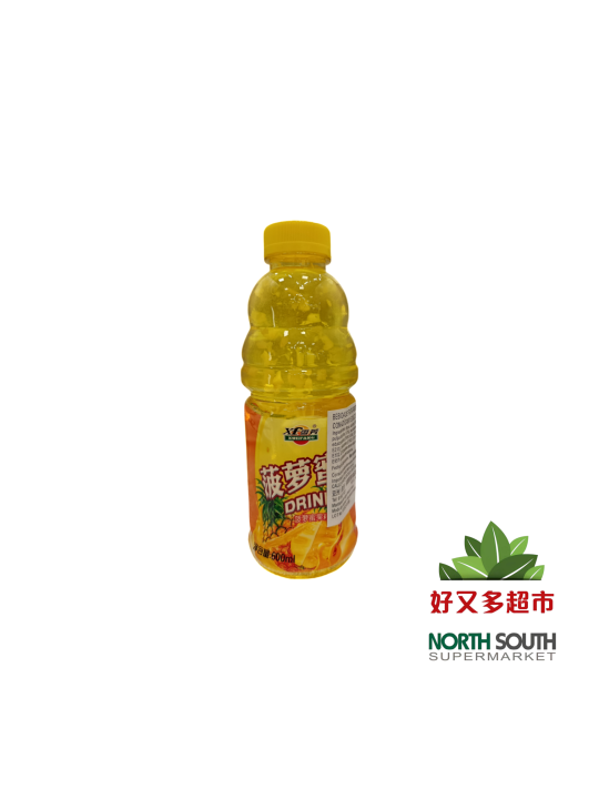雪芳饮料-菠萝蜜 600ML*15/BEBIDA DE FRUTA SABOR A PINA CON AZÚCAR Y EDULCORANTES