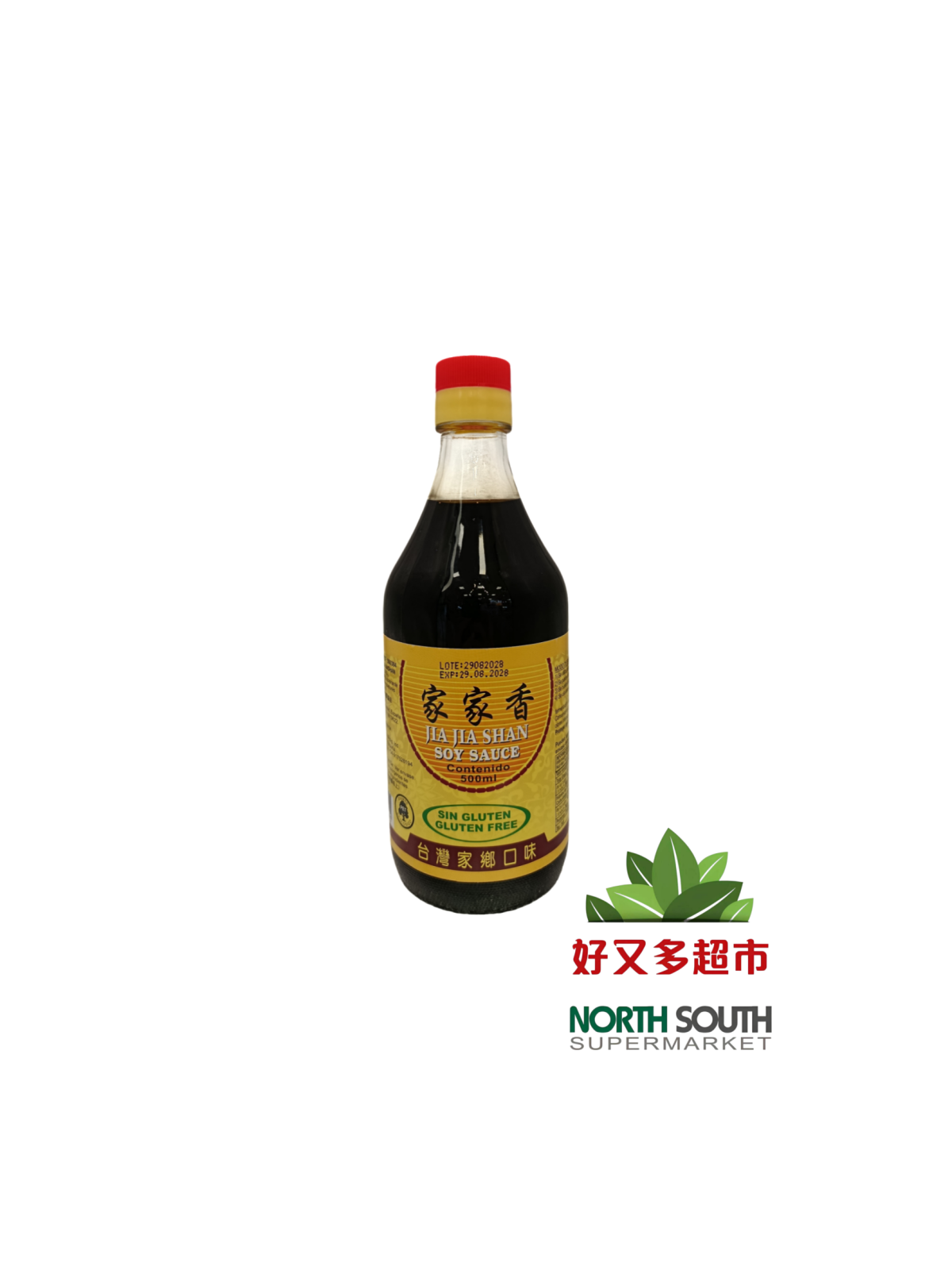 [5S0384] SALSA SOJA SIN GLUTEN *JIAJIASHAN* 家家香无麸质酱油 500ml/12