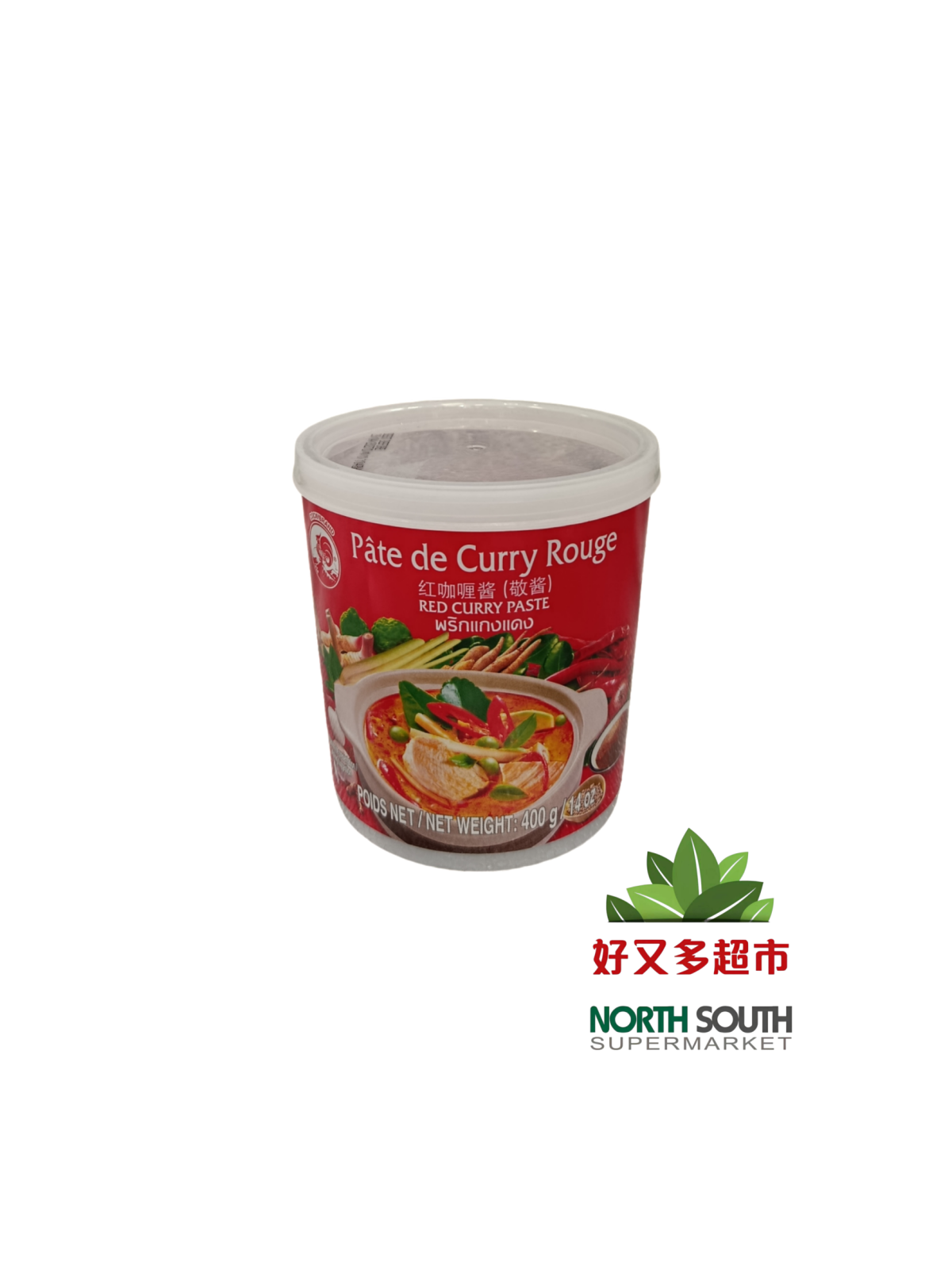 #泰国鸡标红敬酱(红.咖喱酱) 400G*24/SALSA DE CURRY ROJO