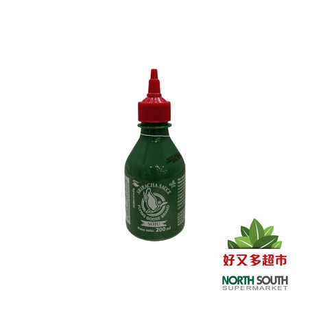 SALSA DE SRIRACHA SABOR SOJU F.G. 12/200ML 飞鹅是拉差烧酒味辣椒酱 12/200ML