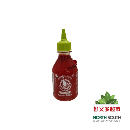 Salsa Sriracha sabor wasabi FLYING G. 飞鹅是拉差辣椒酱(芥末味) 12/200ml