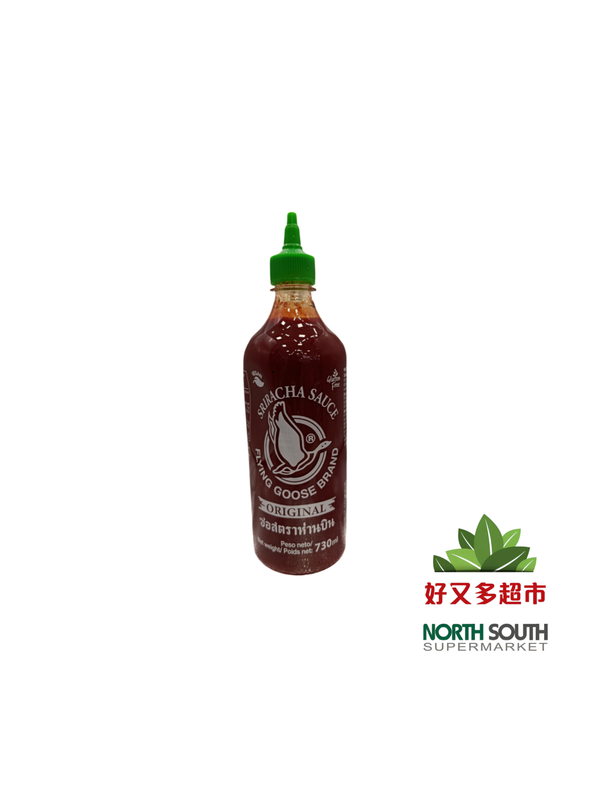 Sriracha FLYING GOOSE 12/840g-730ml 飞鹅是拉差香甜辣椒酱 12/840g-730ml