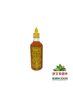 [C01-1293] （虎啸）是拉差 姜黄酱(CRYING THAIGER) SALSA SRIRACHA CON SABOR A CÚRCUMA 440ML