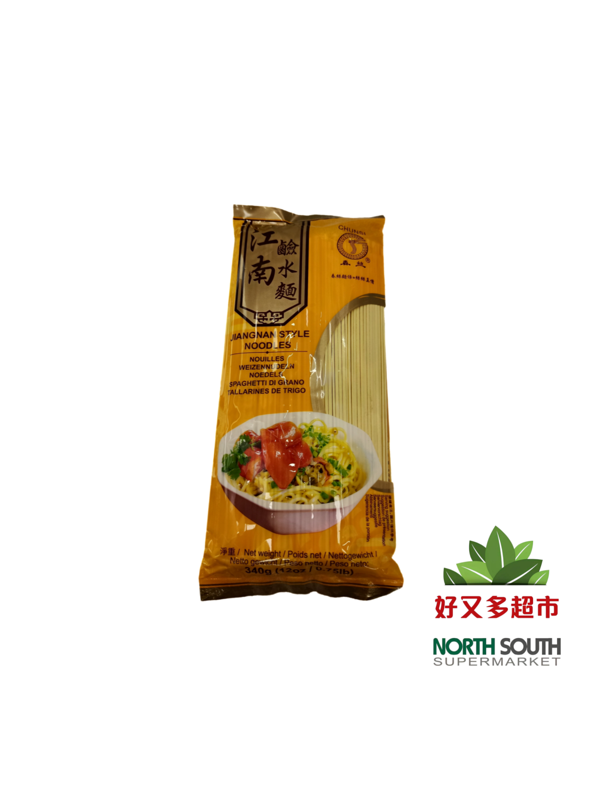 Talla. de trigo Jiangnan CHUNSI 40/340g 整-春丝牌江南碱水面 40/340g