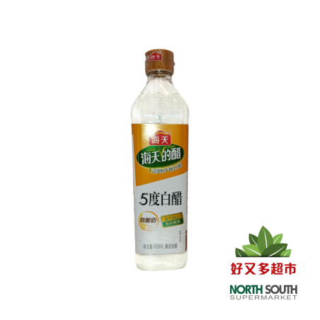 海天5度白醋(酿造食醋) 450ML*12/SALSA