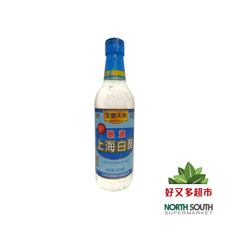 宝鼎天鱼5.5度上海白醋 500ML*12/VINAGRE BLANCO