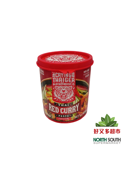 [C01-1298] （虎啸）泰式红咖喱酱(CRYING THAIGER) PASTA PICANTE CON SABOR A CURRY ROJO ESTILO TAILANDÉS  400G