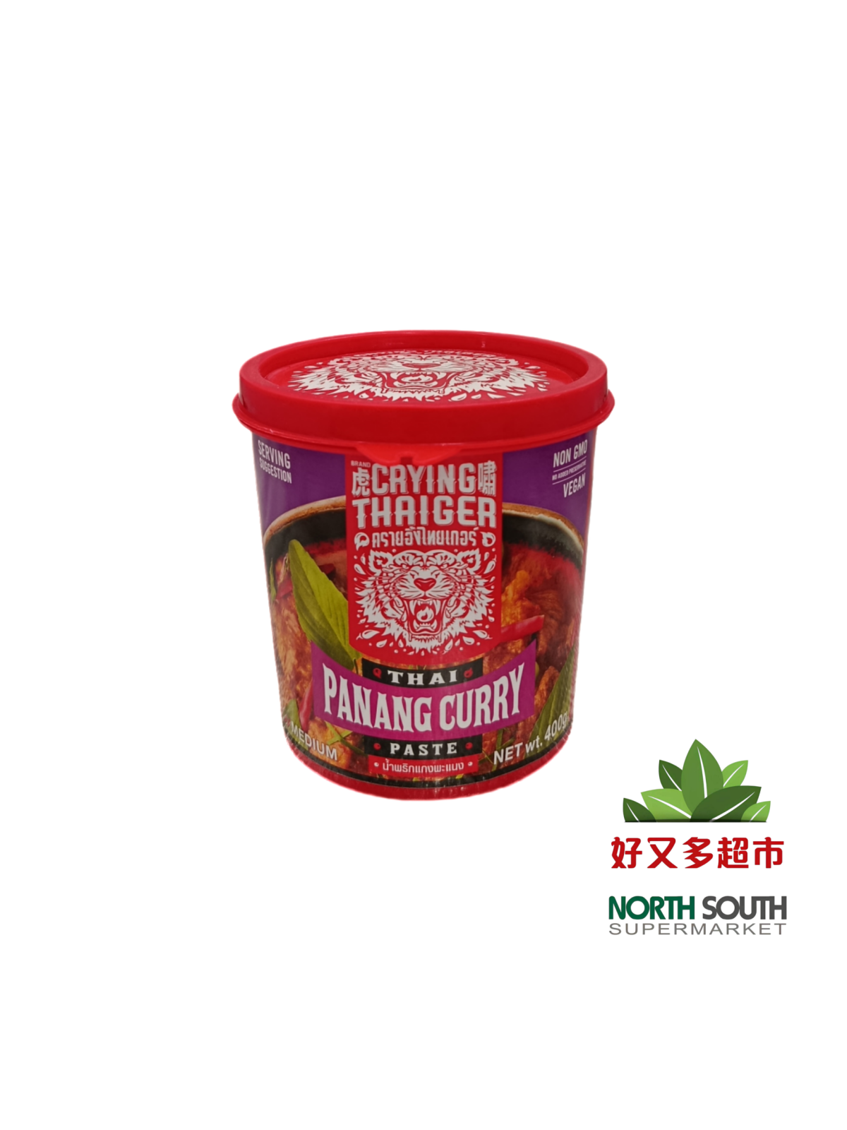 [C01-1296] （虎啸）泰式青柠叶咖喱酱 (CRYING THAIGER) PASTA CON SABOR A CURRY PANANG ESTILO TAILANDÉS  400G