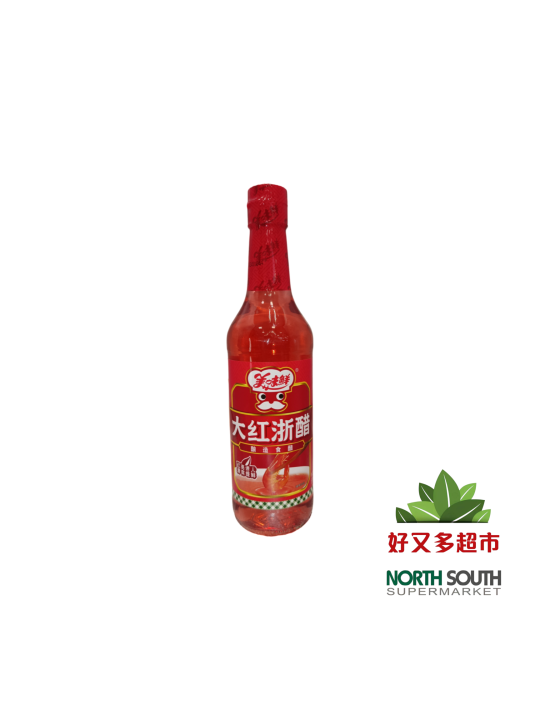 Vinagre rojo CHUBANG.MWX 12/500ml 厨邦美味鲜大红浙醋 12/500ml