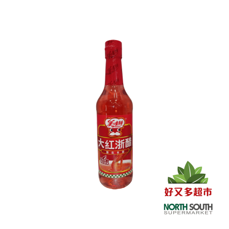 Vinagre rojo CHUBANG.MWX 12/500ml 厨邦美味鲜大红浙醋 12/500ml