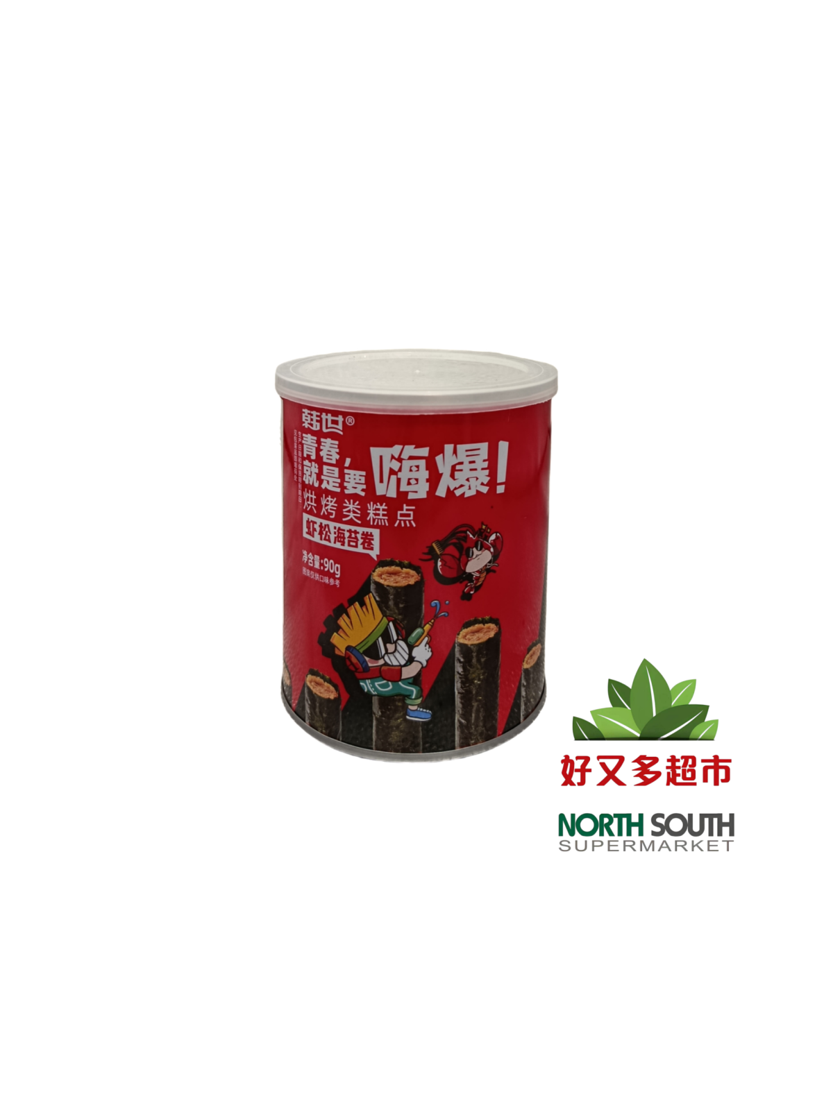 [S06-0092] （韩世）虾松海苔卷SNACK DE ALGAS CON SABOR A GAMBAS 90G