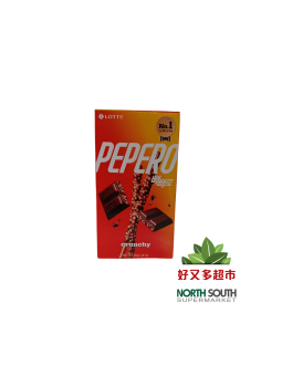 Pepero de chocolate LOTTE 40/39g 韩国乐天Pepero巧克力松脆饼干 40/39g