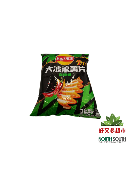 乐事大波浪薯片-辛辣味 70G*22/PATATAS FRITAS ONDULADAS SABOR A PICANTE CON EDULCORANTE