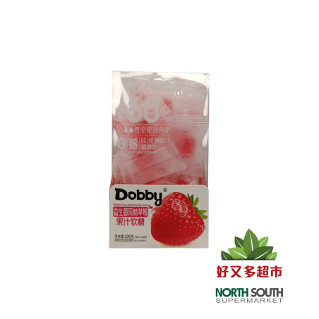 Caramelo sabor fresa DOBBY 24/110g 哆比益生菌草莓果汁软糖 24/110g