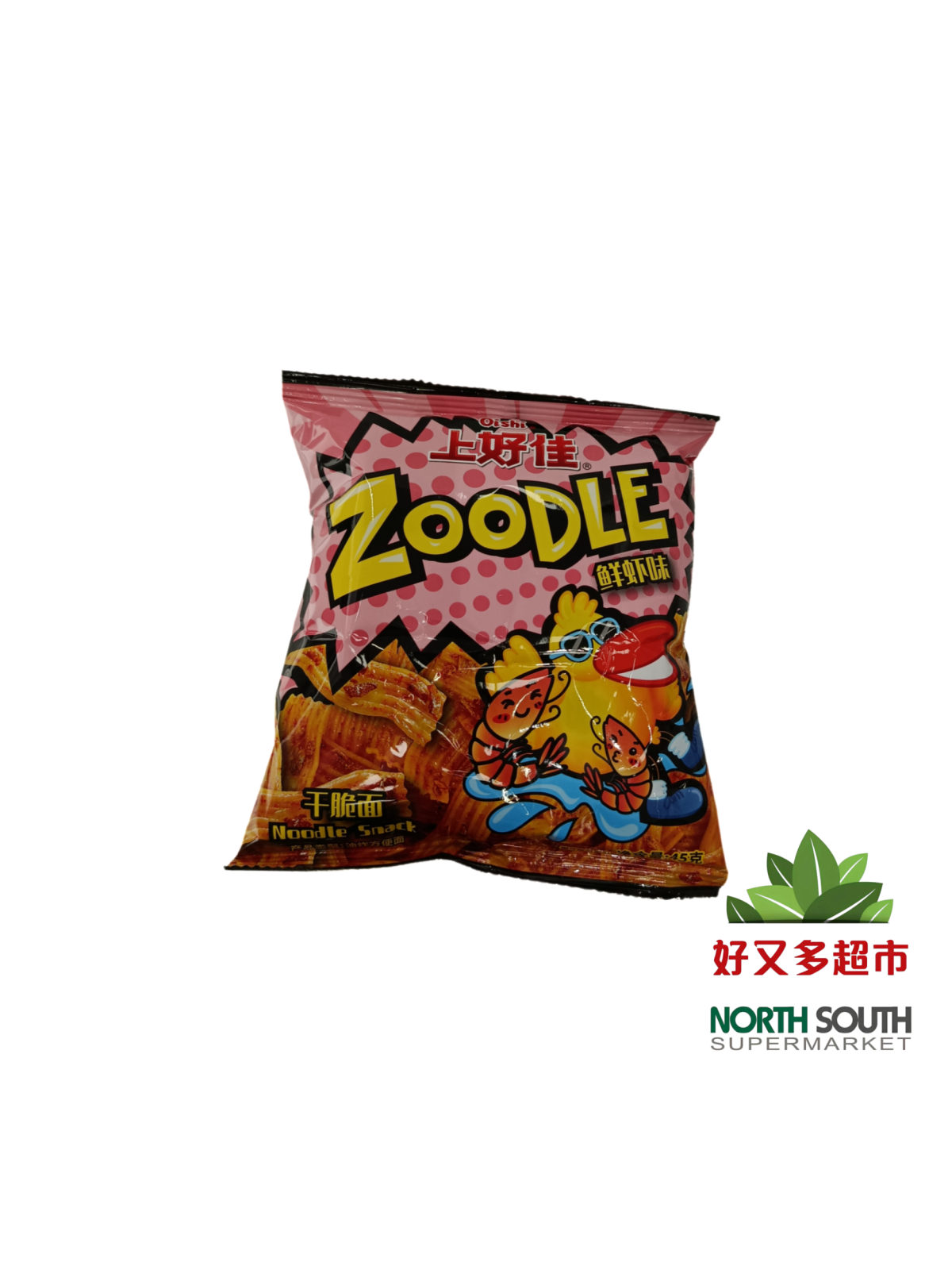 上好佳鲜虾味干脆面 45G*24/APERITIVO A BASE DE TRIGO SABOR MARISCO