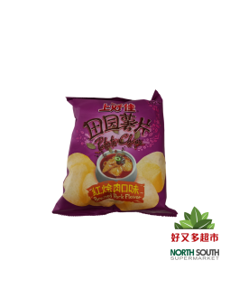 上好佳田园薯片-红烩肉味 50G*20/PATATAS FRITAS SABOR A COSTILLA ASADA