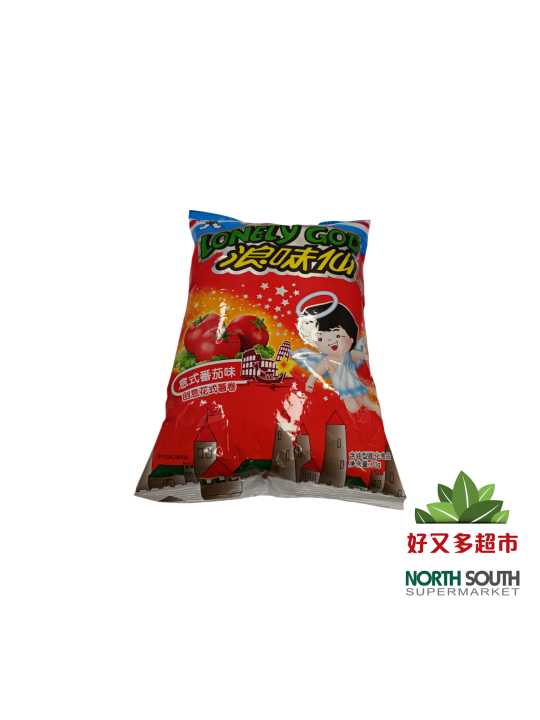 [S08-0179] （旺旺）浪味仙 创意花式薯卷 番茄味(WANTWANT) SNACK CRUJIENTE CON SABOR A TOMATE  70G