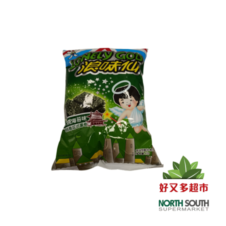 [S08-0105] （旺旺）浪味仙 创意花式薯卷 海苔味 (WANTWANT) SNACK CRUJIENTE CON SABOR A ALGAS  70G