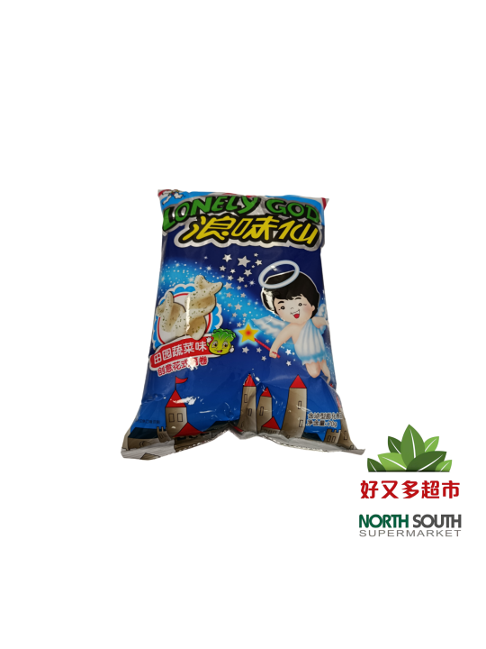 [S08-0603] （旺旺）浪味仙 创意花式薯卷 田园蔬菜味(WANTWANT) SNACK CON SABOR A VERDURAS 70G
