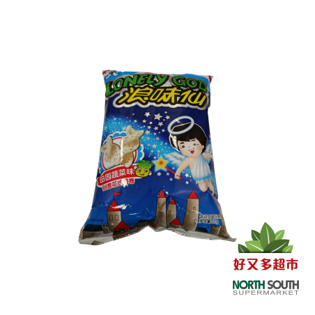 [S08-0603] （旺旺）浪味仙 创意花式薯卷 田园蔬菜味(WANTWANT) SNACK CON SABOR A VERDURAS 70G