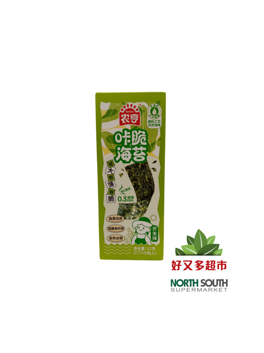 农亨咔脆海苔(芥末味) 12G*24/ALGA TOSTADA SABOR A MOSTAZA