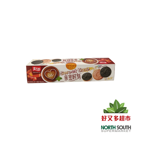 嘉士利草莓酸奶味夹心饼干 102G*36/GALLETA SABOR A FRESA