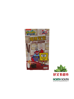 竣怡海绵宝宝巧克力味&牛奶味双色涂层棒 48G*36/GALLETA