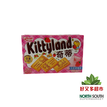 格力高奇蒂牛奶草莓味装饰饼干 70G*36/GALLETA SABOR A LECHE Y FRESA