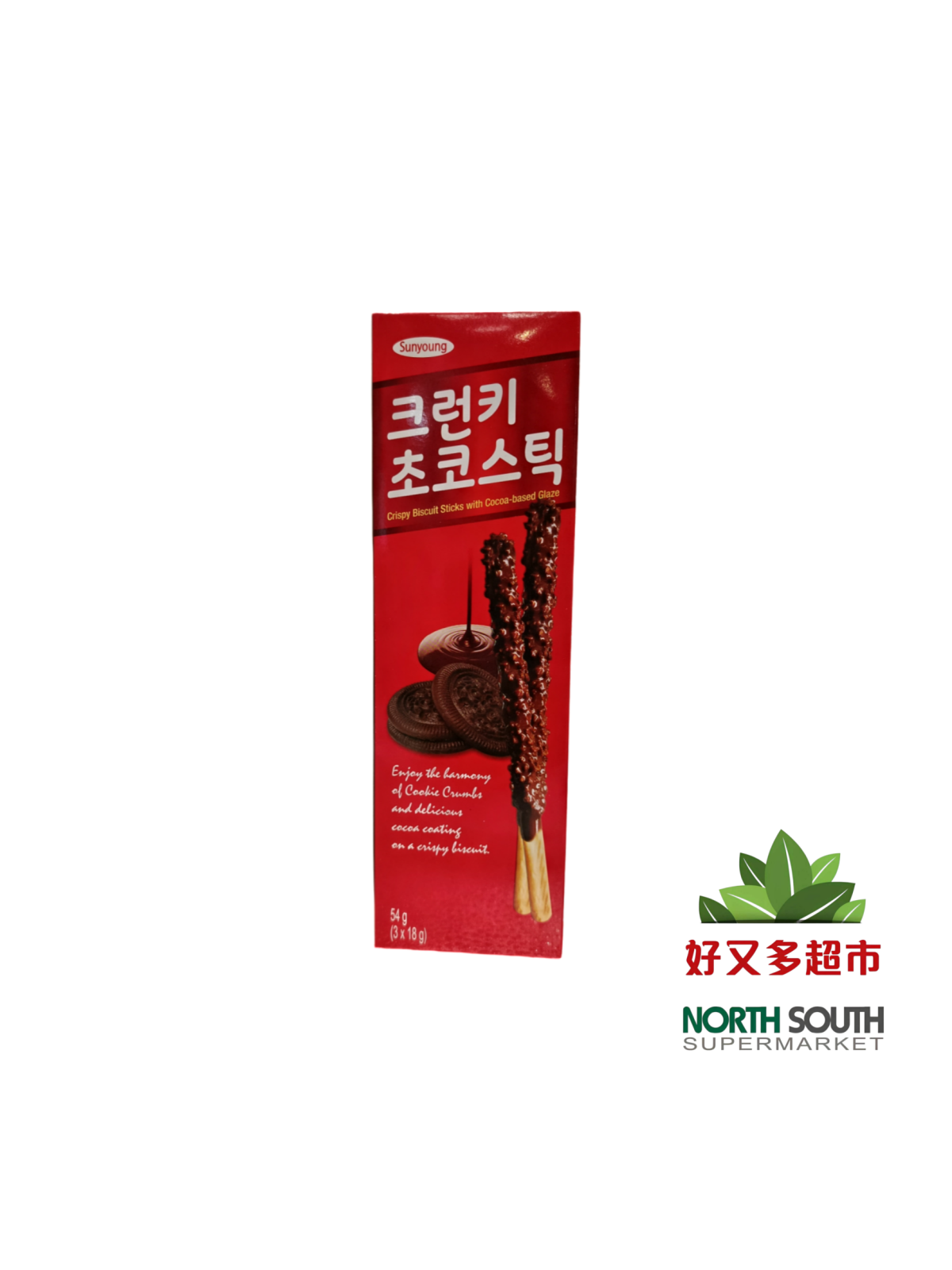GALLETA SABOR CHOCO SUNGYONG 32/54G 韩国SUNYOUNG巧克力棒(巧克力味) 32/54G