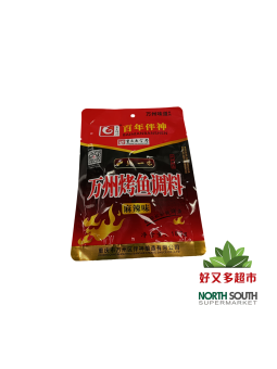 [C01-0959] （百年伴神）万州烤鱼调料 香辣味（BAINIANBANSHEN）CONDIMENTO PICANTE PARA PESCADO ASADO 180G