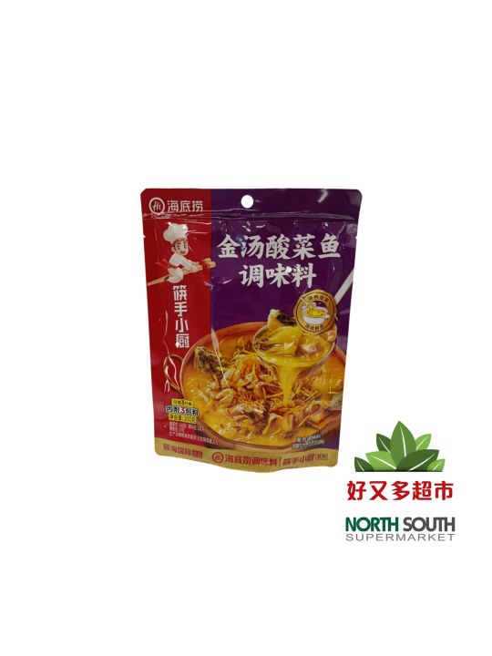 海底捞金汤酸菜鱼调味料 300G*24/CONDIMENTO PICANTE PARA PESCADO AGRIO