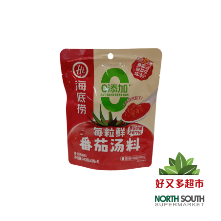 海底捞每粒鲜番茄汤料(60G*4) 240G*24/CONDIMENTO DE TOMATE