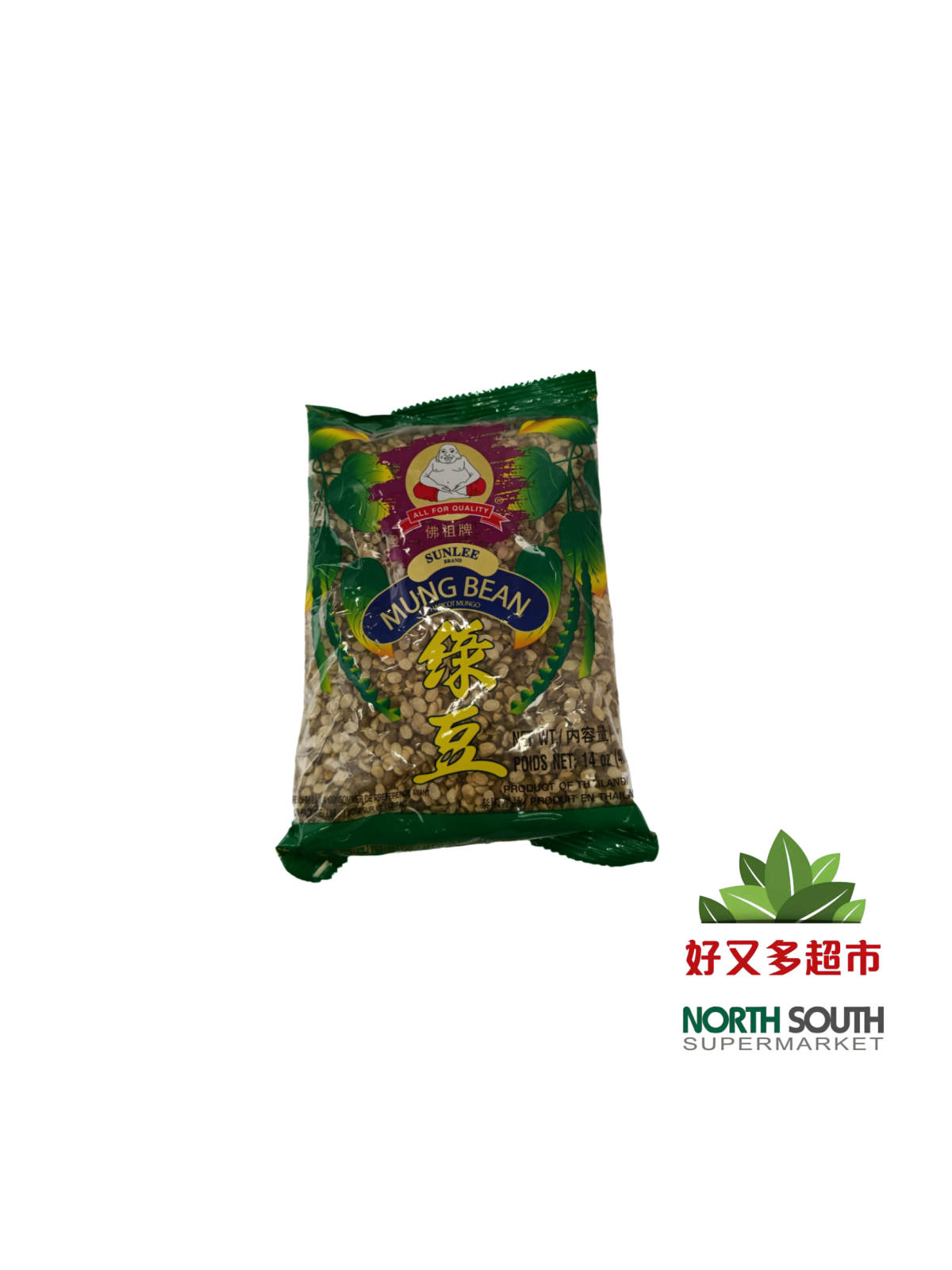 Soja verde fileteada BUDDHA SUNLEE 400g SUNLEE佛祖牌带皮绿豆片 50/400g