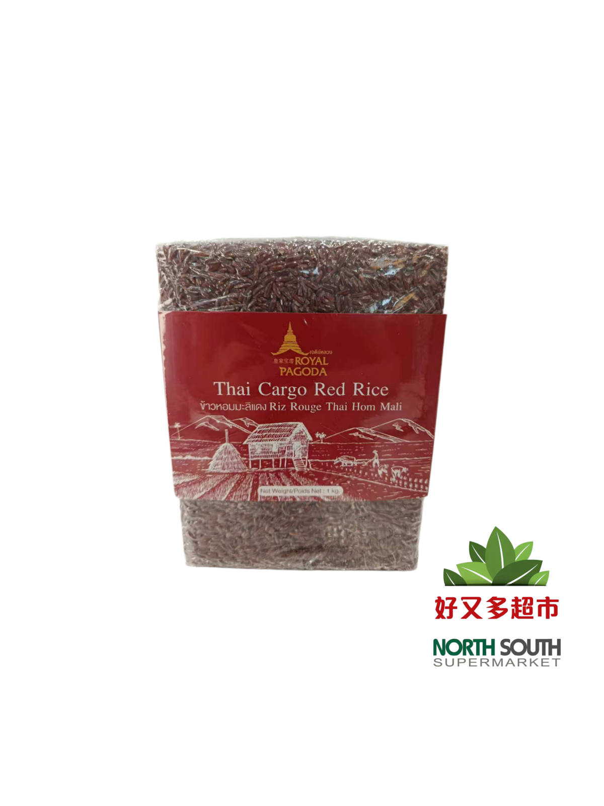 [Z01-0048] （皇家宝塔）泰国茉莉红糙米(ROYAL PAGODA) ARROZ JAZMÍN ROJO CARGO TAILANDÉS 1KG