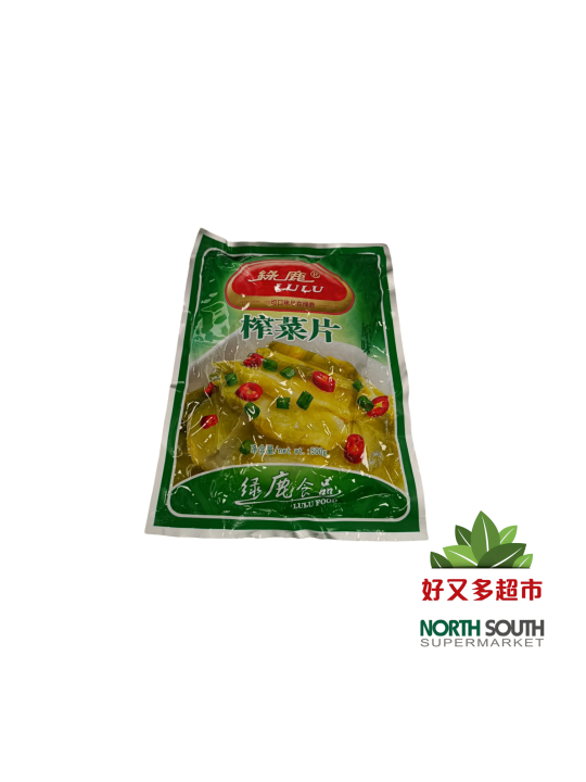 Mostaza salada LULU 30/500g 绿鹿原味榨菜片 30/500g