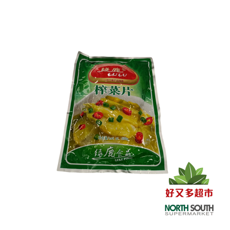 Mostaza salada LULU 30/500g 绿鹿原味榨菜片 30/500g