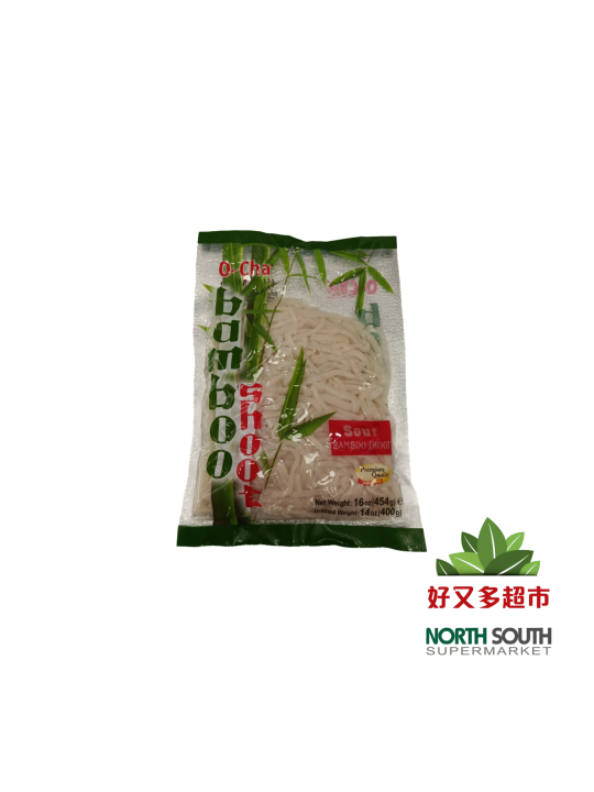 [X02-0407] （O-CHA）酸竹笋丝 (O-CHA) TIRAS DE BROTES DE BAMBÚ AGRIAS EN CONSERVA  454G
