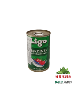 [5S0135] SARDINA TOMATE(VERDE) *LIGO* 菲番茄砂丁鱼 155g/100