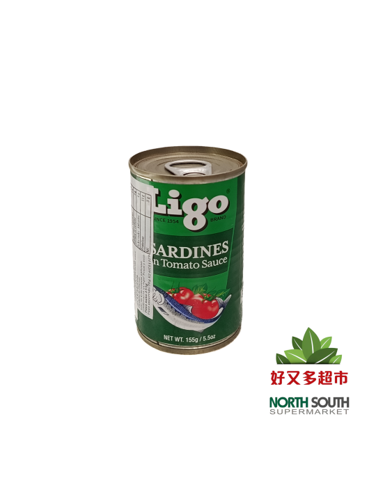 [5S0135] SARDINA TOMATE(VERDE) *LIGO* 菲番茄砂丁鱼 155g/100