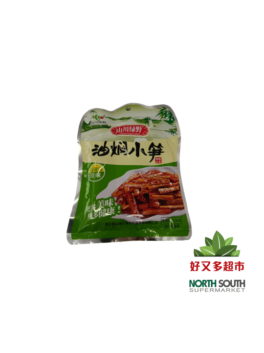 Aperitivo con brote de bambuSCLY 25/100g 山川绿野油焖小笋(原味) 25/100g