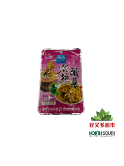 [X02-0167] （鱼泉牌） 老坛酸菜酸爽 MOSTAZA EN CONSERVA DELICIOSO  70G