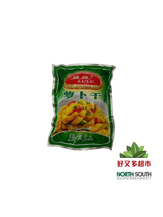 Rabano salado LULU 30/500g 绿鹿原味萝卜干 30/500g