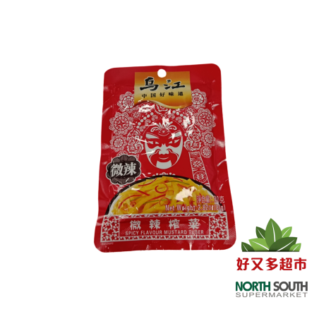 乌江微辣榨菜丝(微辣) 80G*100/MOSTAZA EN TIRAS SABOR PICANTE SUAVE