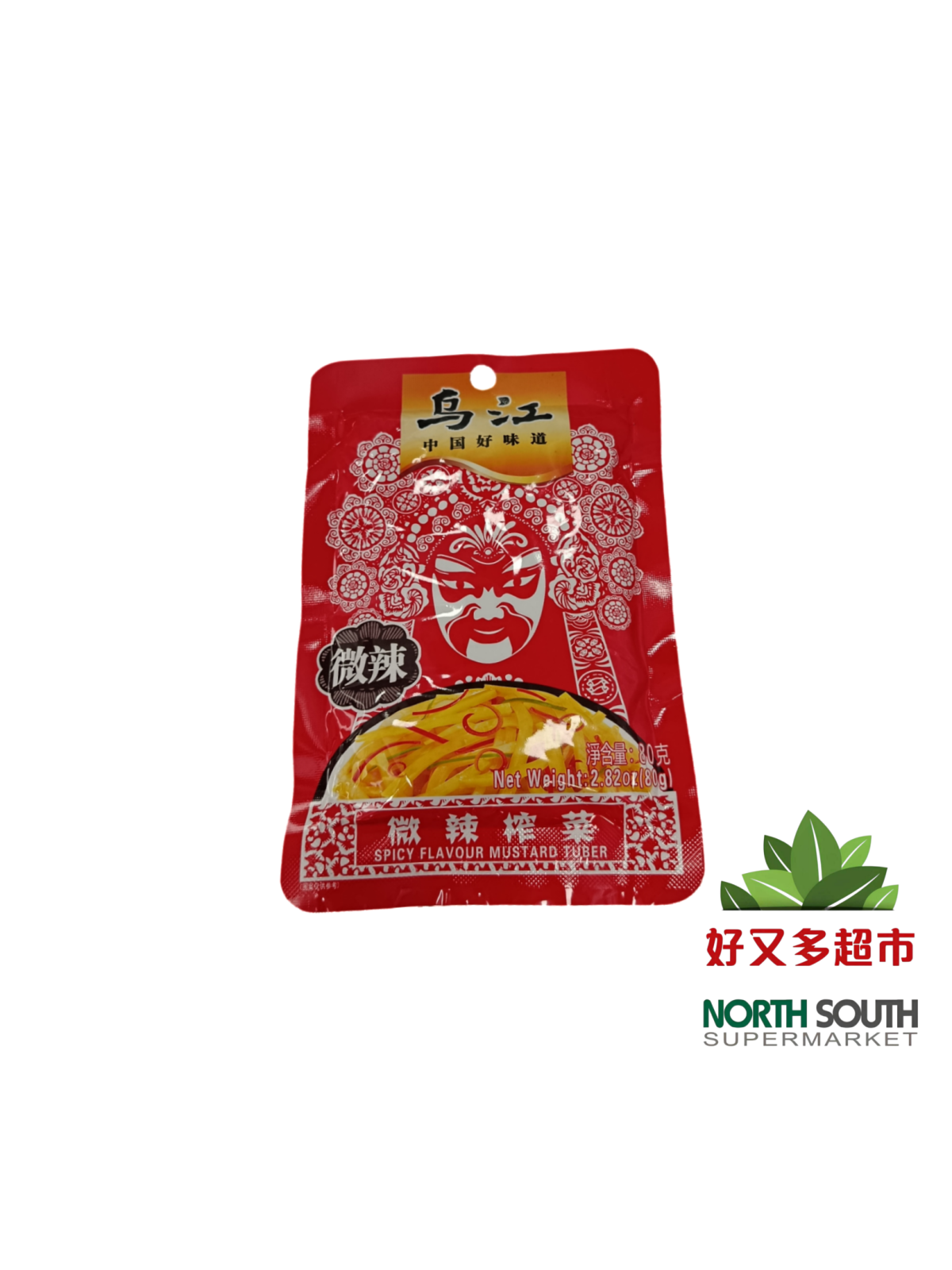 乌江微辣榨菜丝(微辣) 80G*100/MOSTAZA EN TIRAS SABOR PICANTE SUAVE