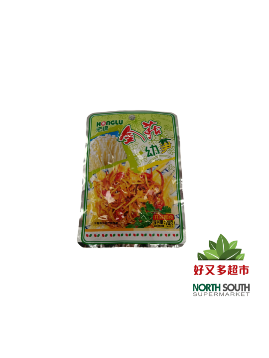 [X02-0105] （宏绿） 金菇幼笋ENOKI CON BAMBU EN CONSERVA 70G