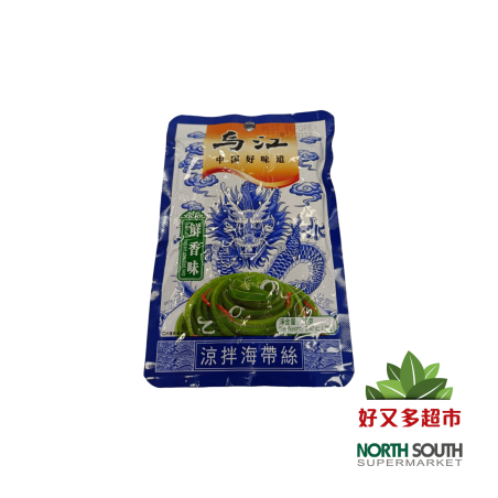 Aperitivo de alga WUJIANG 100/70g 乌江凉拌海带丝(鲜香味) 100/70g
