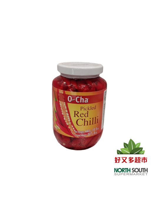 [X03-0126] （O-CHA）腌制整红辣椒 (O-CHA) CHILE ROJO ENCURTIDO 440G