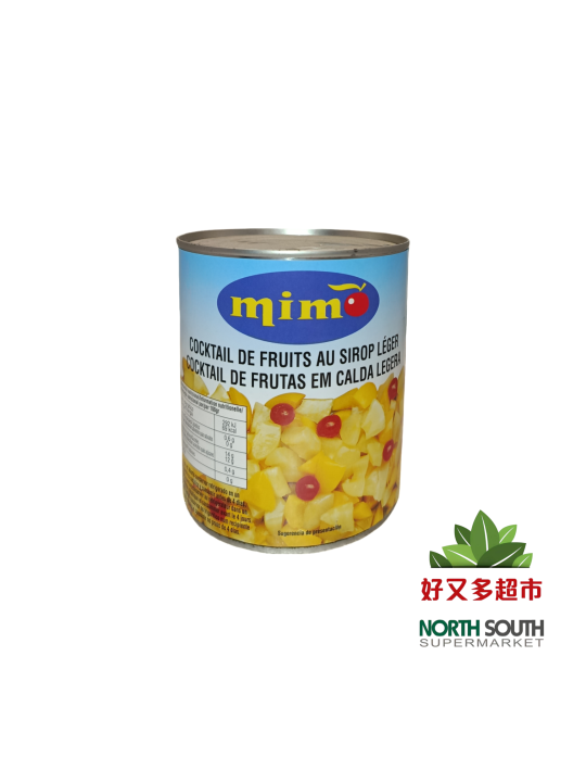 Cocktail de frutas en almibar MIMO 840g MIMO什锦水果罐头 12/840g